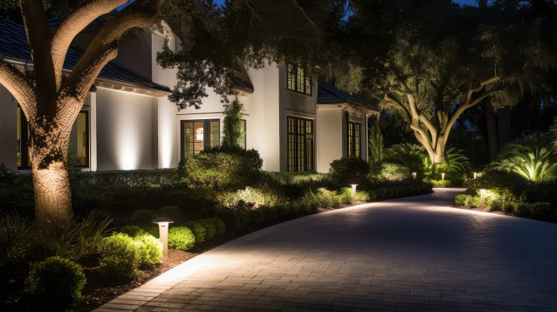 Night View of Residential Lighting